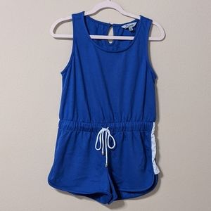 J for Justify Blue Romper